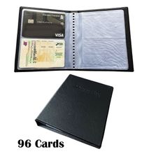 96 Business Card Holder Organizer Book PVC Booklet Folder Wallet Organizer ID DL